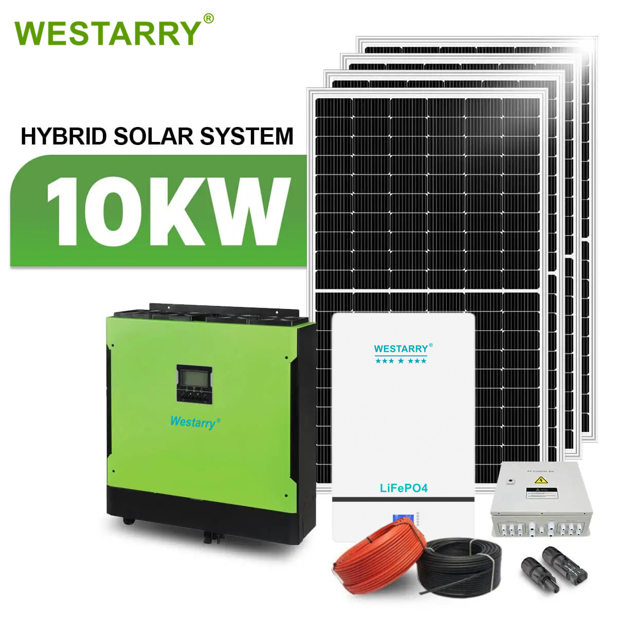 Westarry Hot Sales Complete Set Hybrid Solar System Solar Energy System 10kw Solar Power System Home