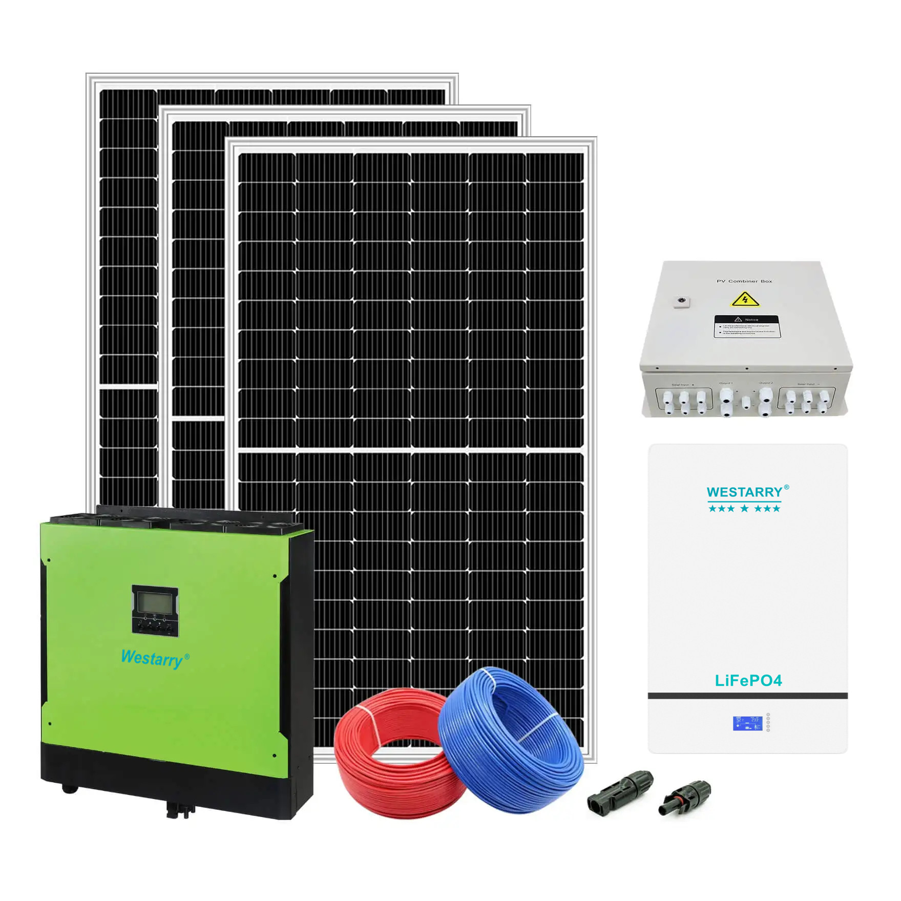 Westarry Hot Sales Complete Set Hybrid Solar System Solar Energy System 10kw Solar Power System Home