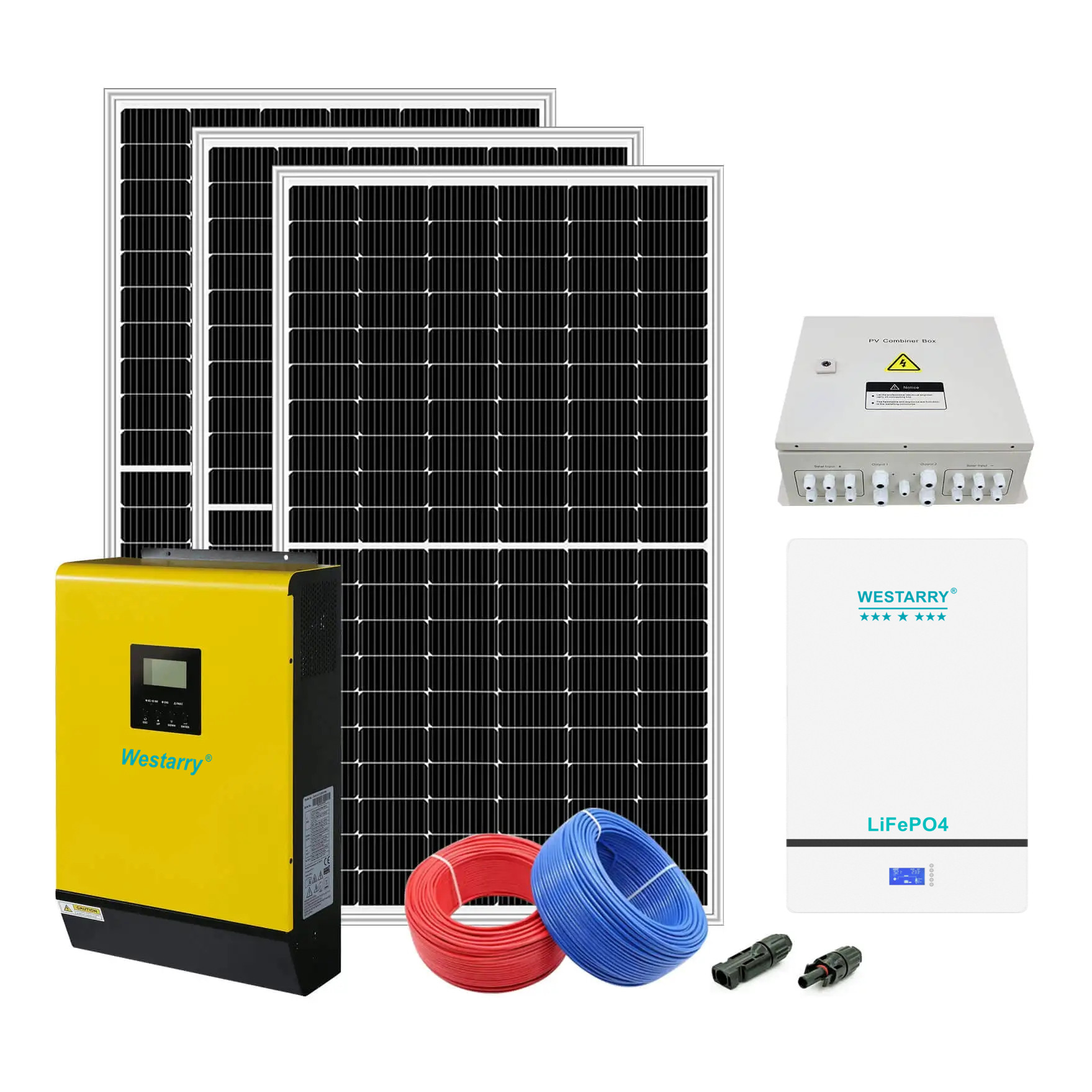 Westarry Complete Set Solar Energy System 5kw Hybrid Solar System For Home