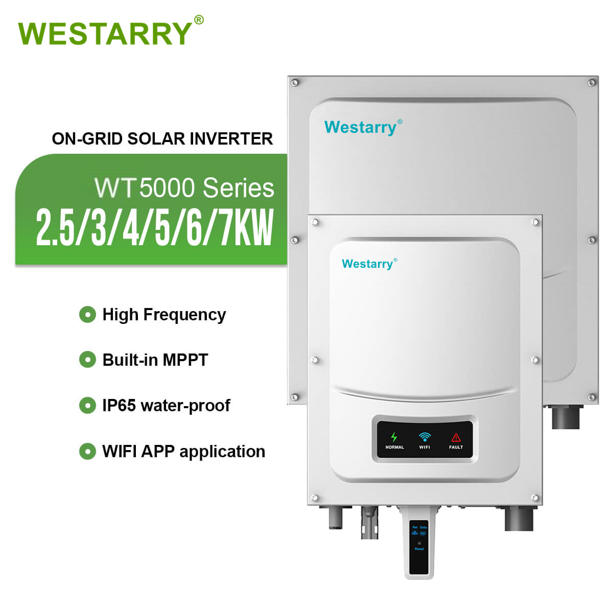 Westarry high quality 2KW 28V built in MPPT with wifi on off solar hybrid inverter