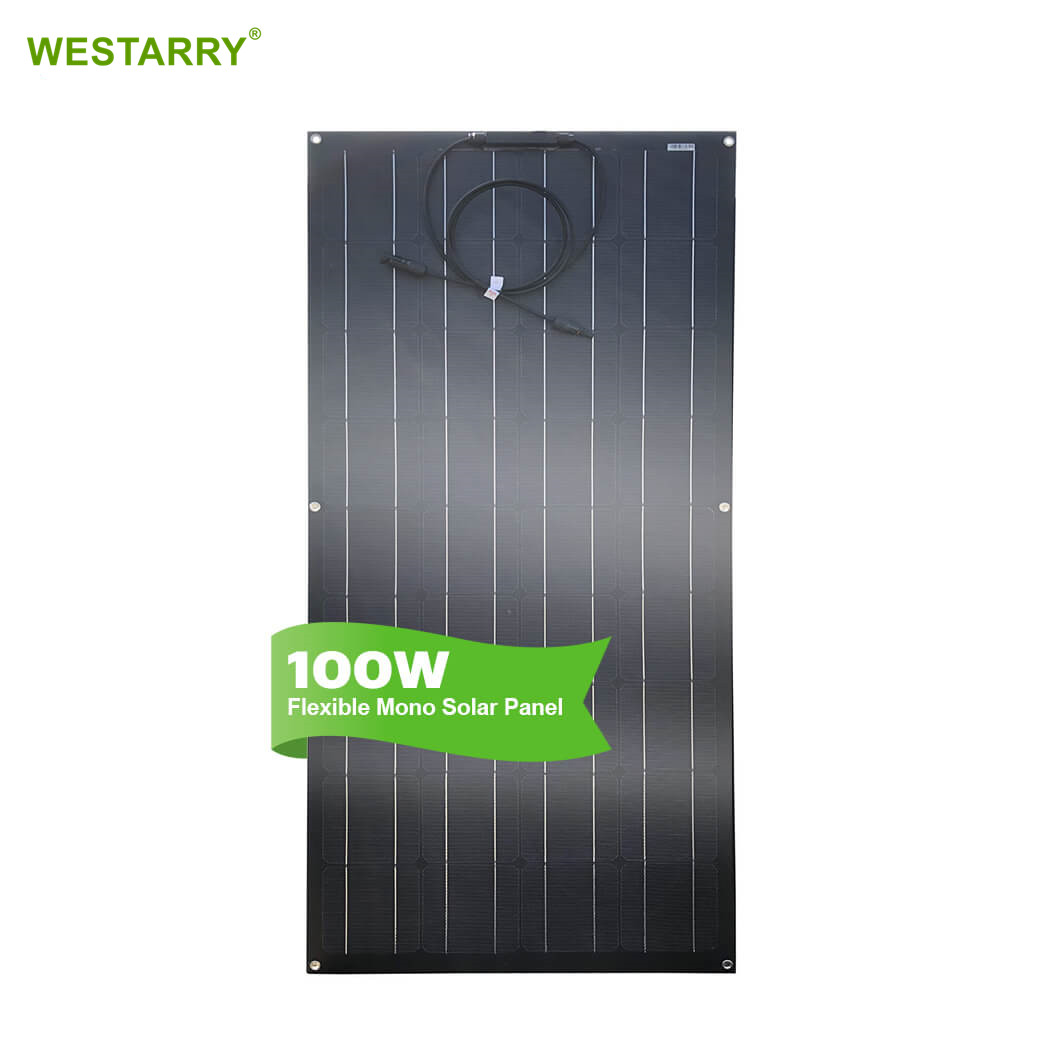 Westarry 18v 100w Semi Flexible Monocrystalline Solar Cell Solar Charger Solar Panel For Dc 12v Battery Flexible Solar Panel