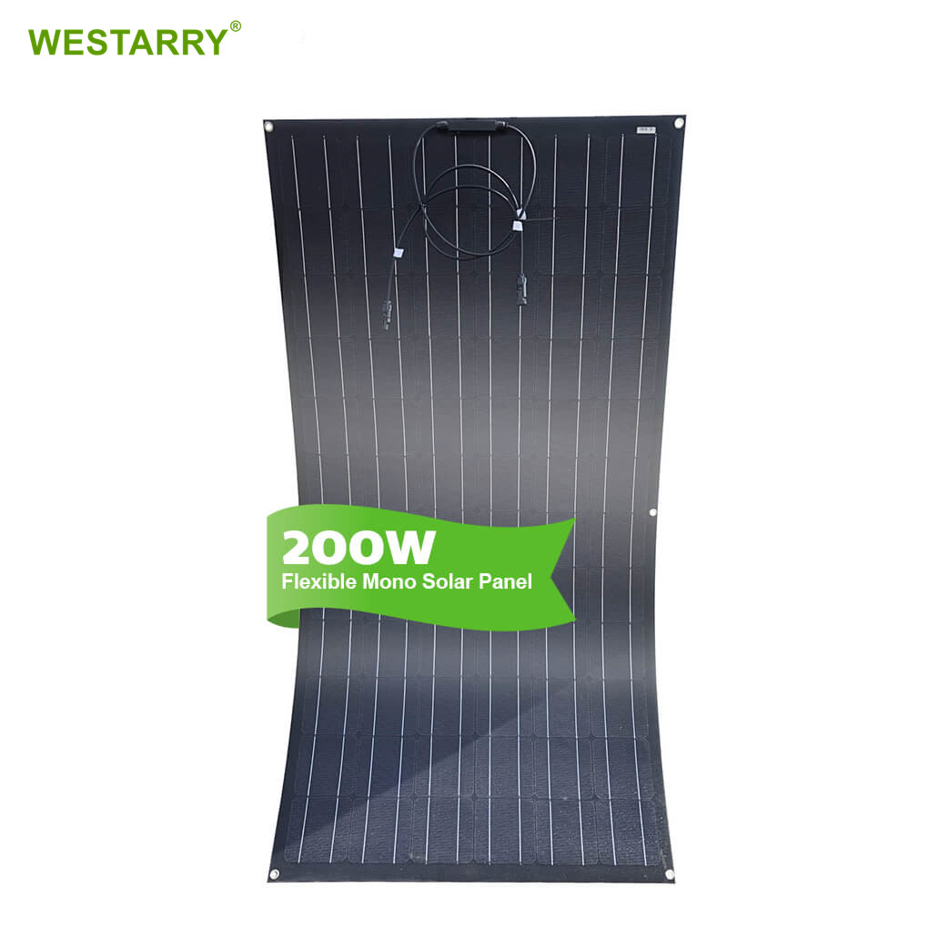 Westarry 200w Monocrystalline Silicon Flexible Solar Panel Mono Flexible Solar Panel For Rv Tricycle