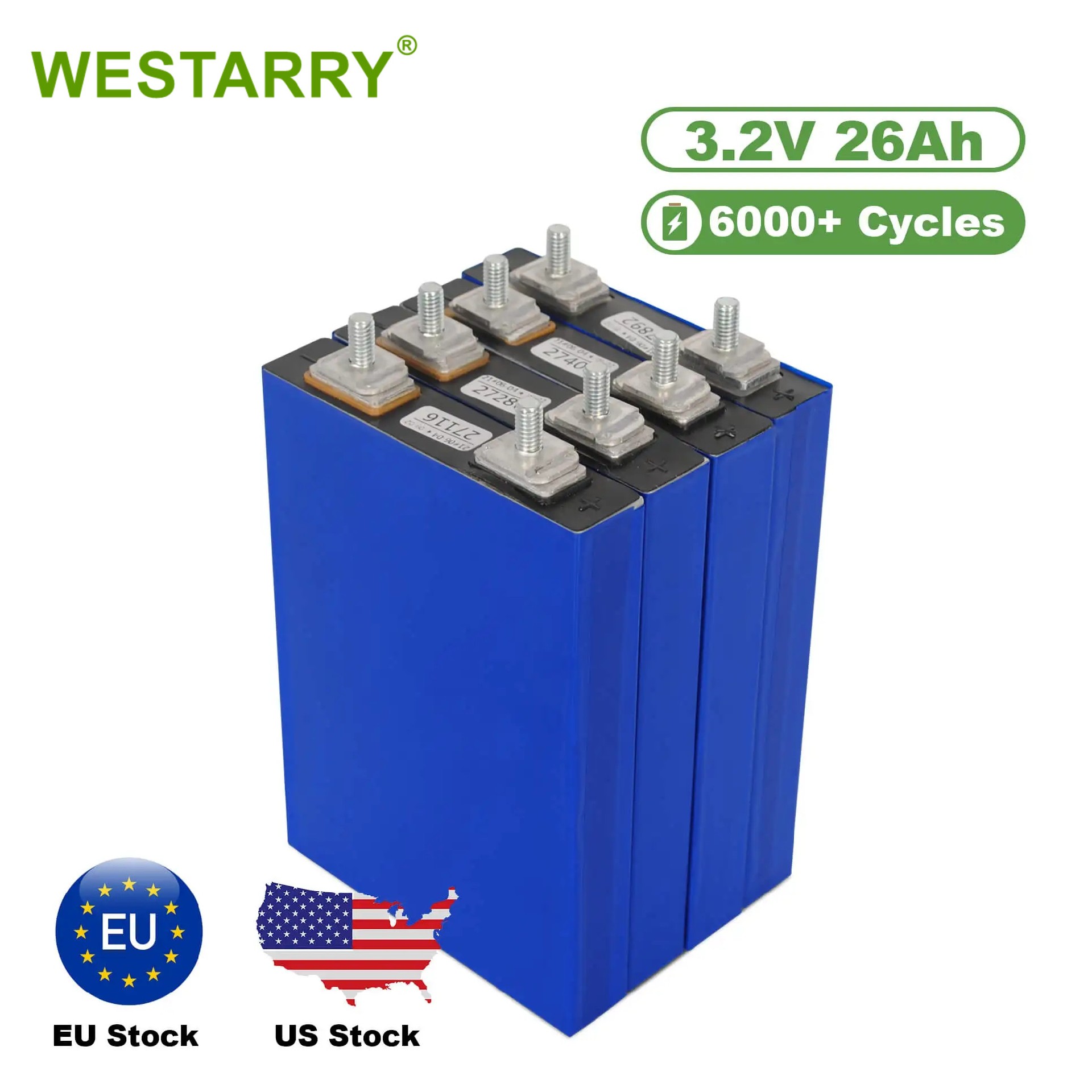 Westarry Used For Solar Energy Storage Equipment 3.2v 26ah Lifepo4 Battery Cell