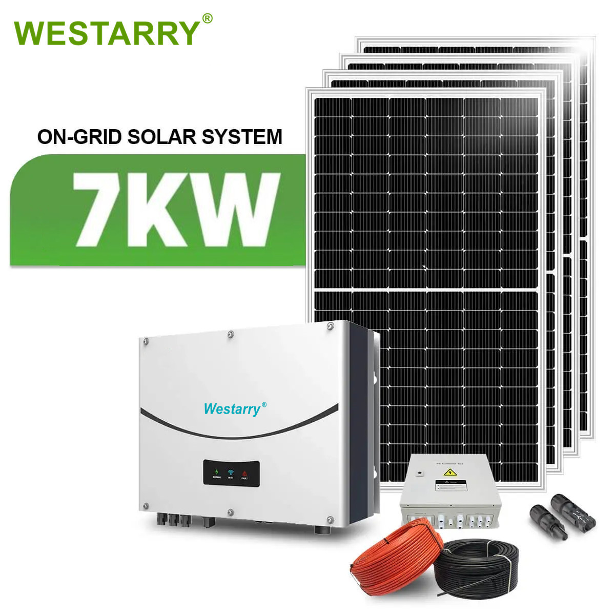 Westarry 7KW Solar Energy Power Station On Grid Tie PV Panel System for Industry