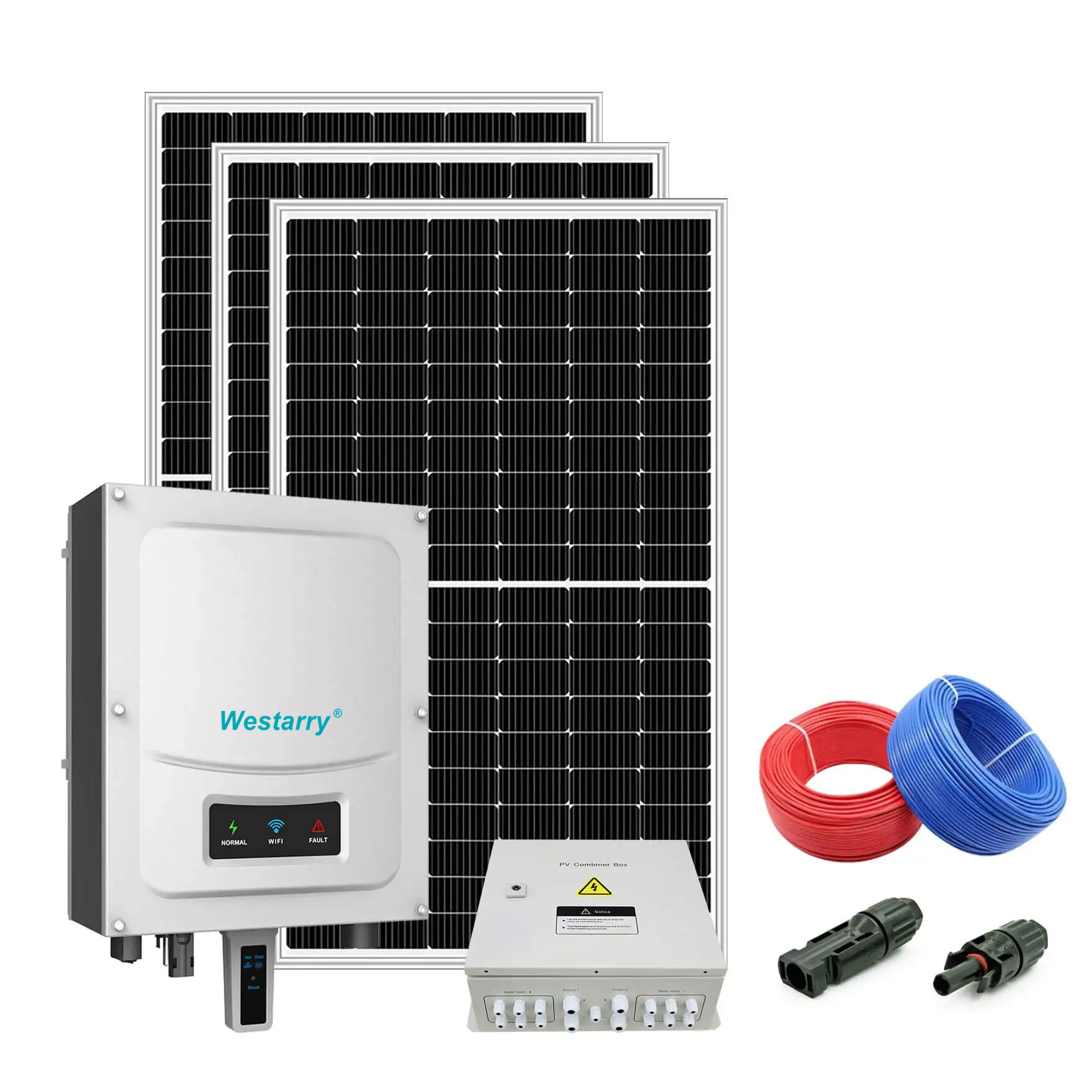Westarry Complete Solar System 3kw On Grid Solar Panel Kit
