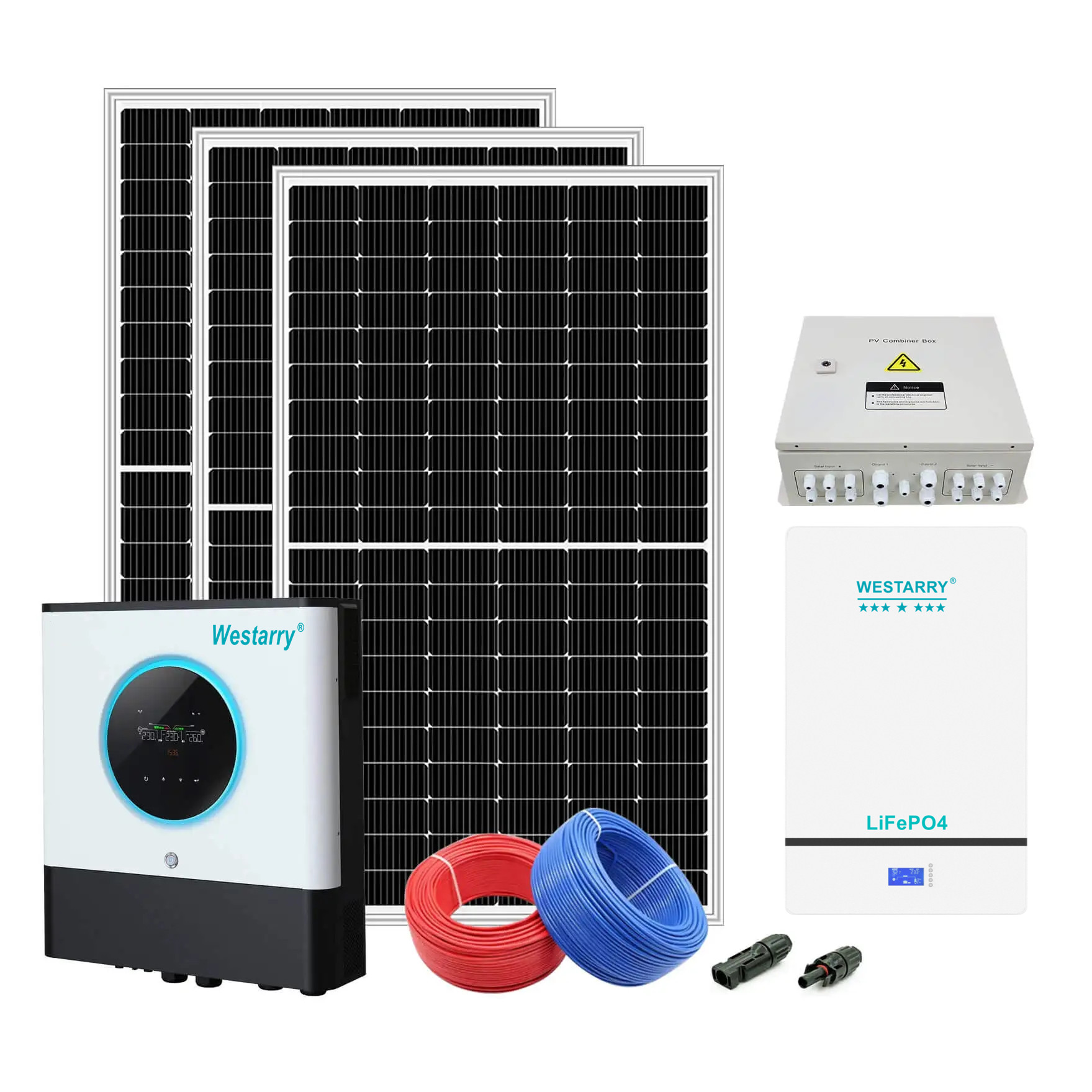 Westarry Complete Off Grid Solar Kits 11kw Solar Panel System Camping Solar Energy Systems