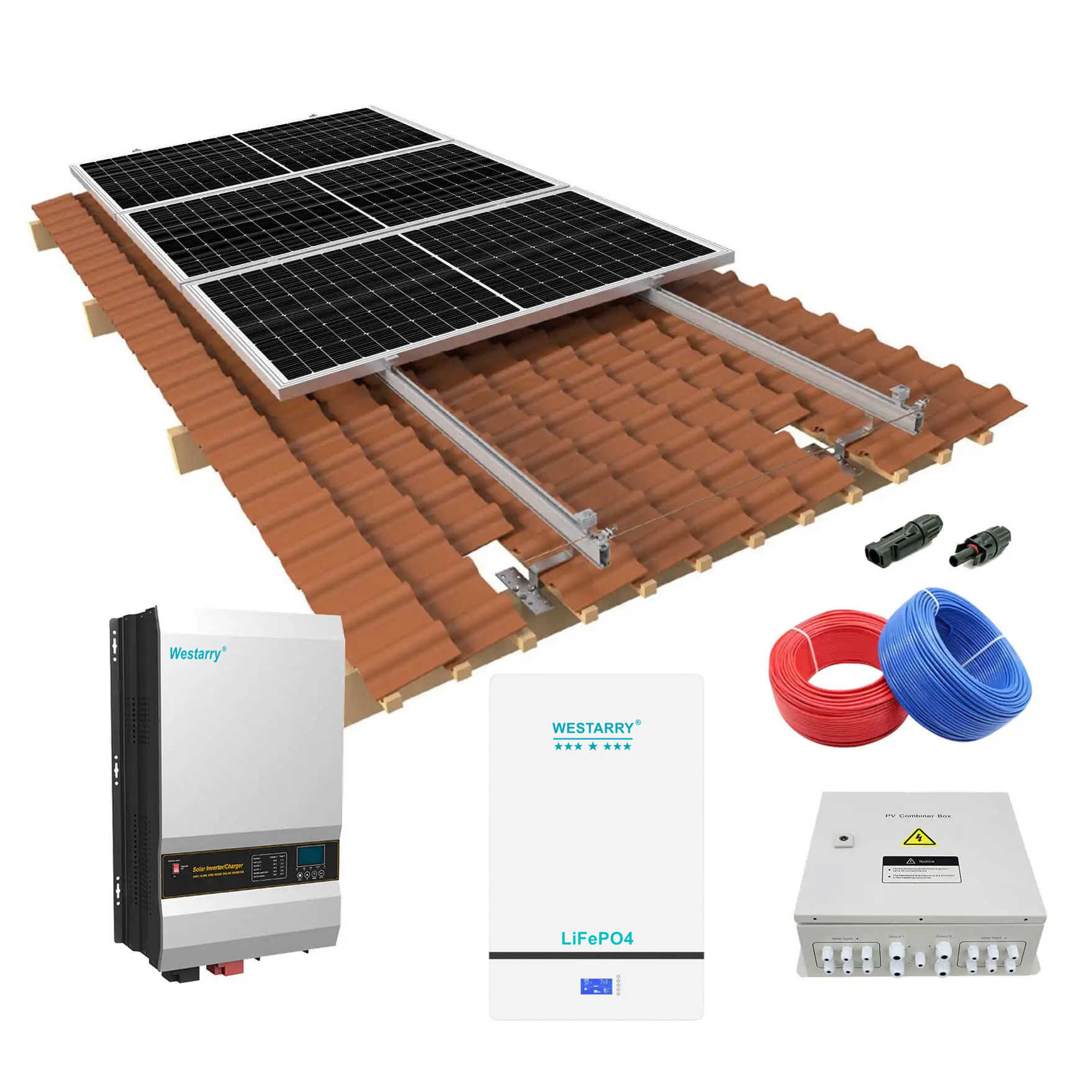 Westarry solar power system 5kw off-grid solar power system with easy installment