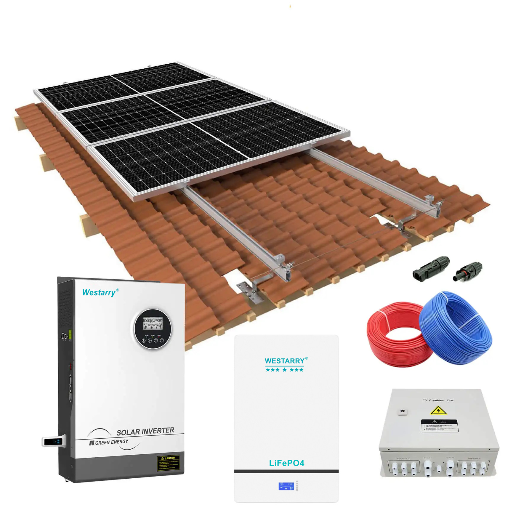 Westarry Complete Energy System Kit 15Kw Off Grid Home Solar Power System