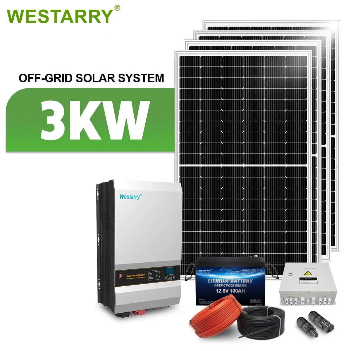 Westarry Solar Power System Home Solar System 3KW Off Grid Solar Energy System