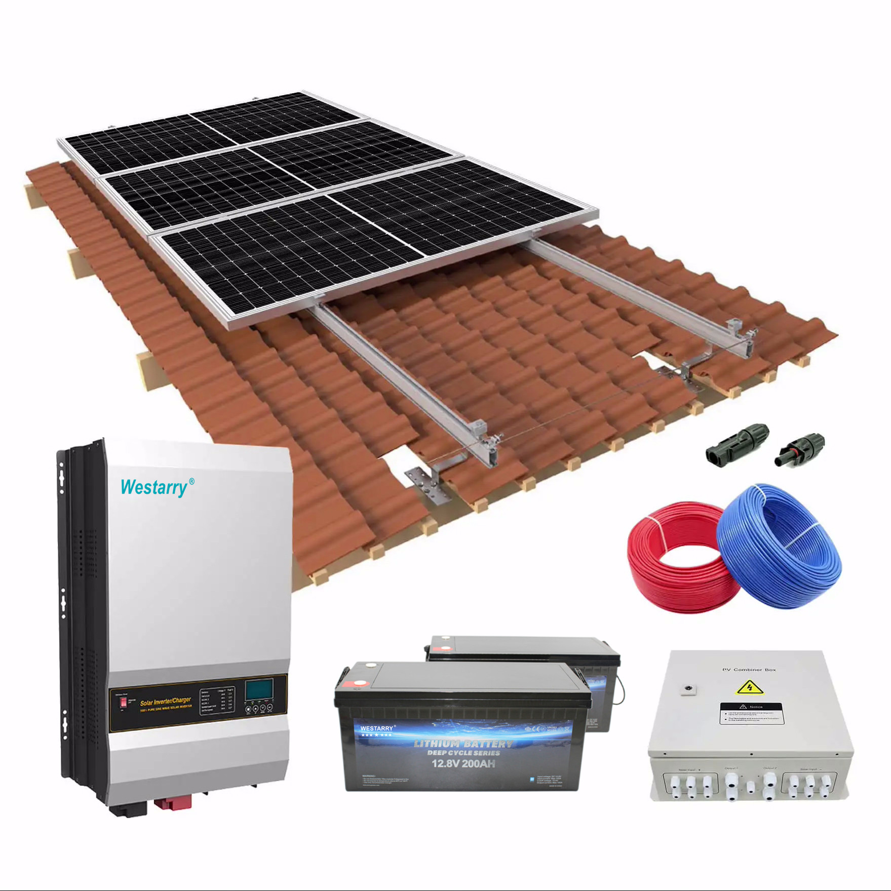 Westarry Solar Power System Home Solar System 3KW Off Grid Solar Energy System