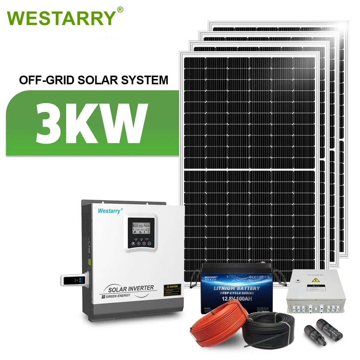 Westarry Solar Energy System Off Grid 3kw For Home 3KW Pv System House Use