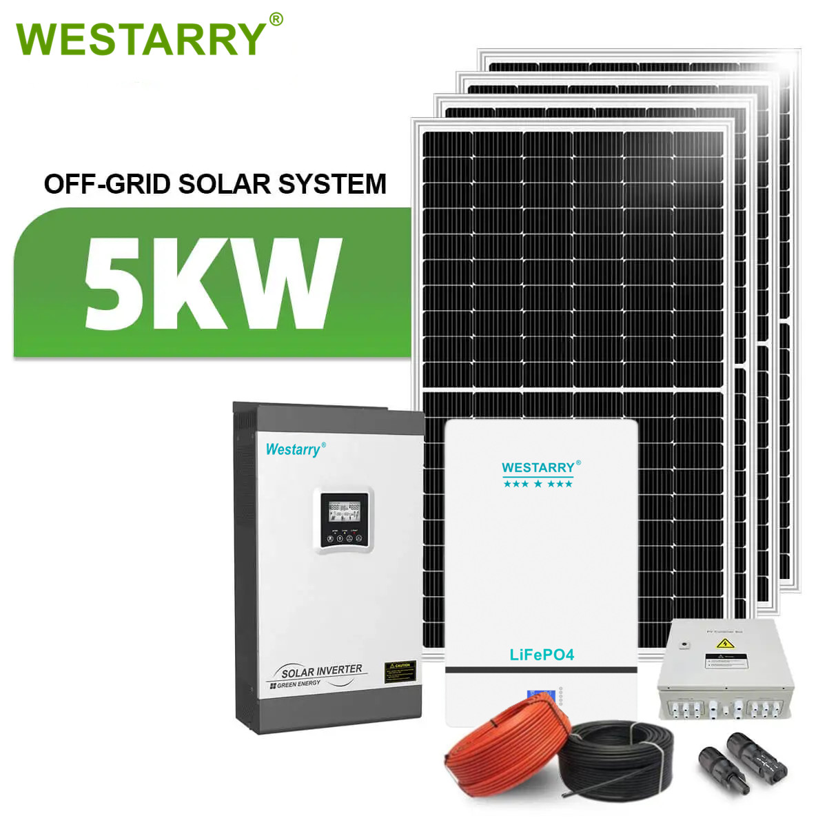 Westarry PV System Off Gird Solar Panel System 5kw Complete Solar System Off Grid