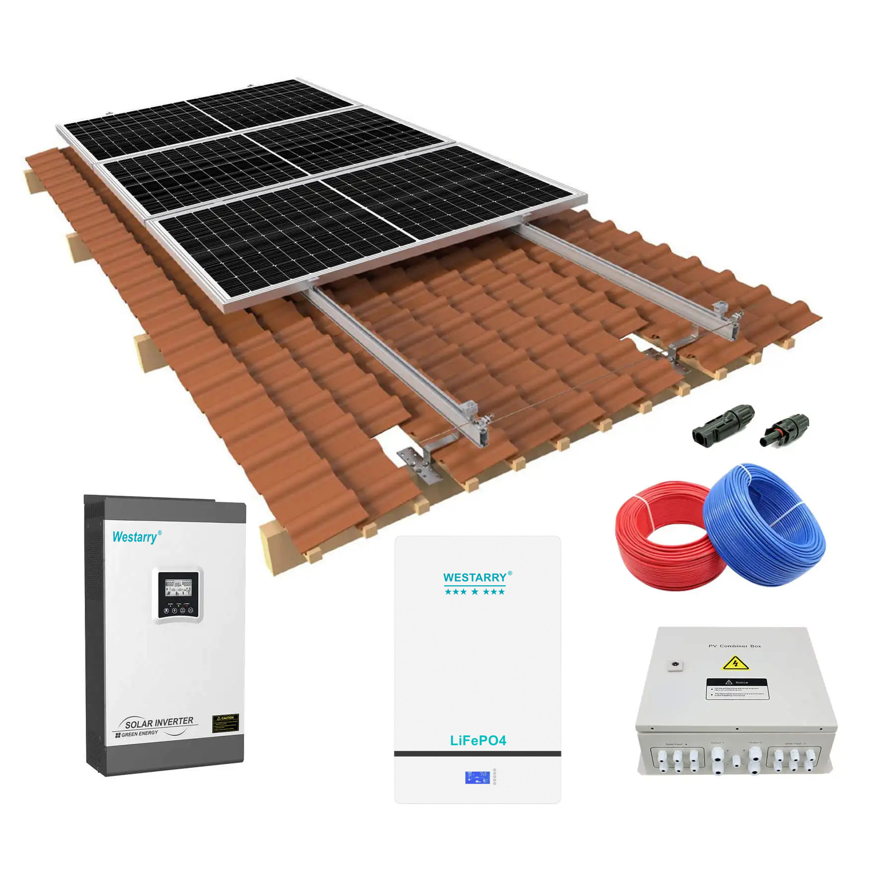 Westarry PV System Off Gird Solar Panel System 5kw Complete Solar System Off Grid