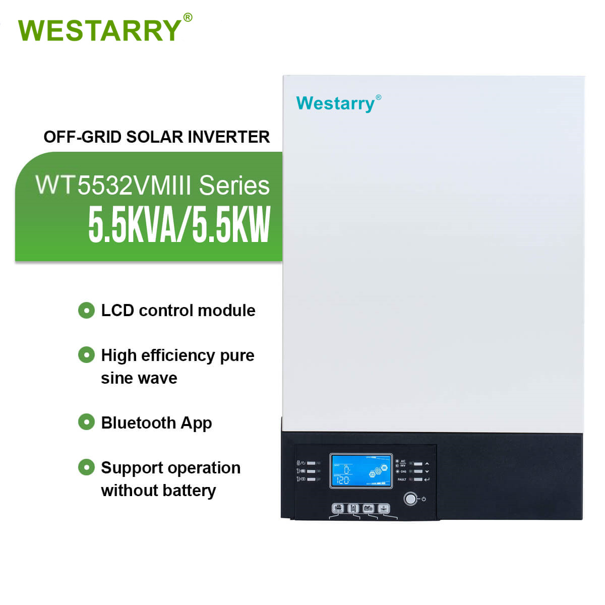 Westarry 5.5kw Off Grid Solar Power Inverter Price Solar Inverter Without Battery
