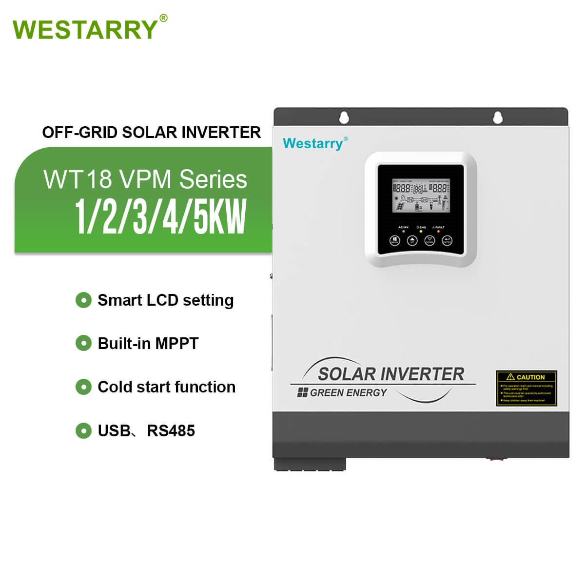 WestarrySolar Inverter Price Hybrid 5kw Energy Storage 240v Ac Split Phase Inverter Solar Power Inverters